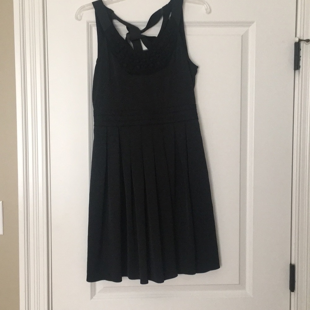 Black dress from Loft with cute detailing!